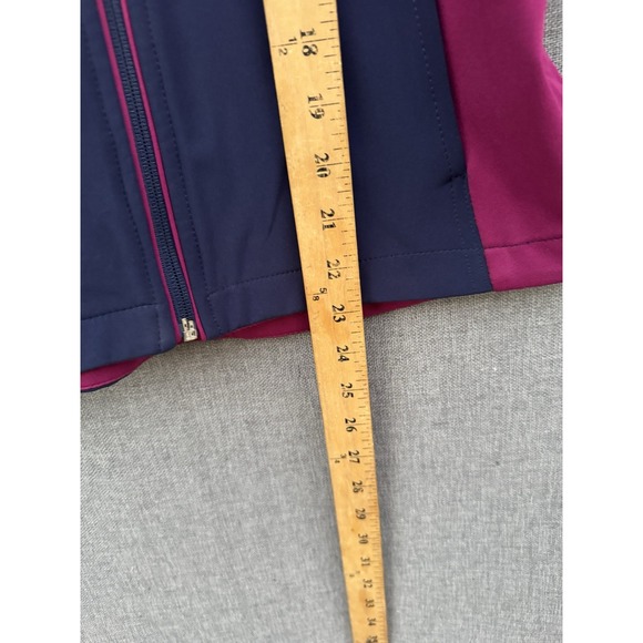 ROMFH Equestrian Dry Shell Full Zip Riding Vest Small 6-8 Blue & Berry‎ Womens - Picture 3 of 6